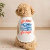 Sardines Tinned Fish Retro Graphic Doggie Tank thumb 2