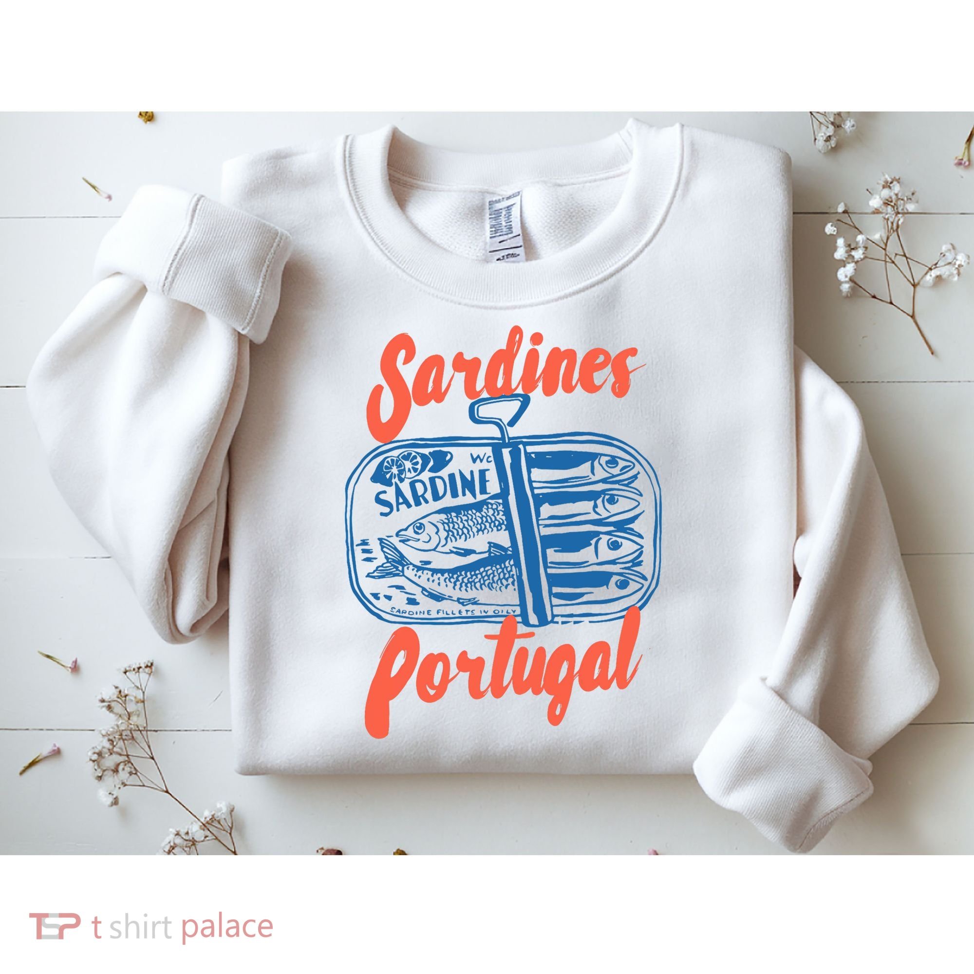 Sardines Tinned Fish Retro Graphic Sweatshirt
