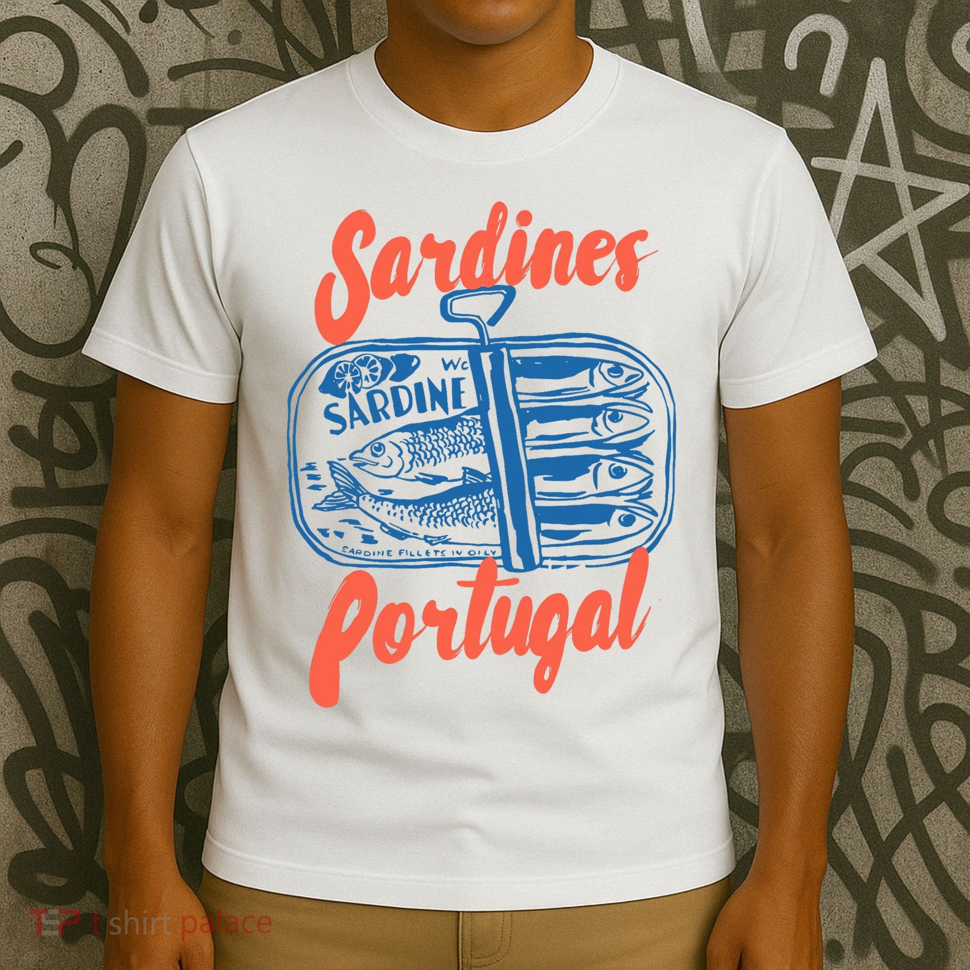 Sardines Tinned Fish Retro Graphic T-Shirt