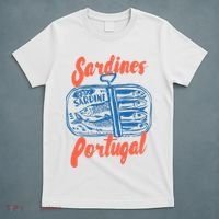 Sardines Tinned Fish Retro Graphic T-Shirt thumb 5