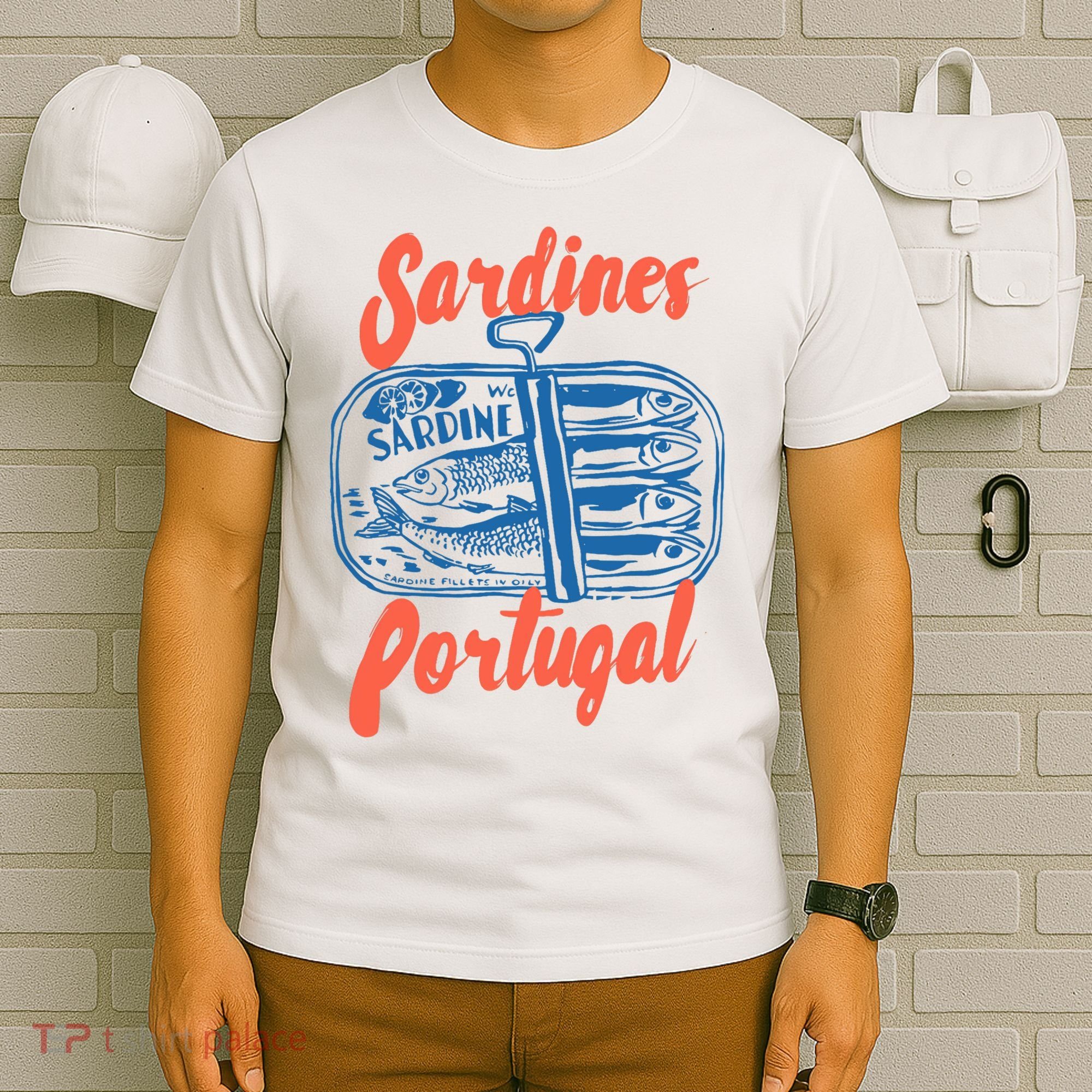 Sardines Tinned Fish Retro Graphic T-Shirt