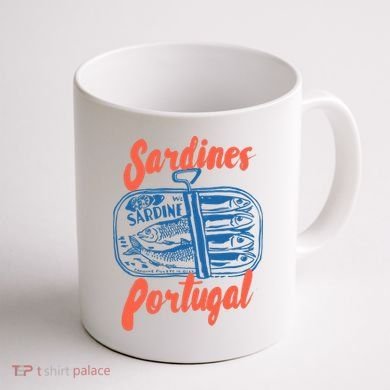 Sardines Tinned Fish Retro Graphic Coffee Mug back