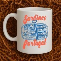 Sardines Tinned Fish Retro Graphic Coffee Mug thumb 2