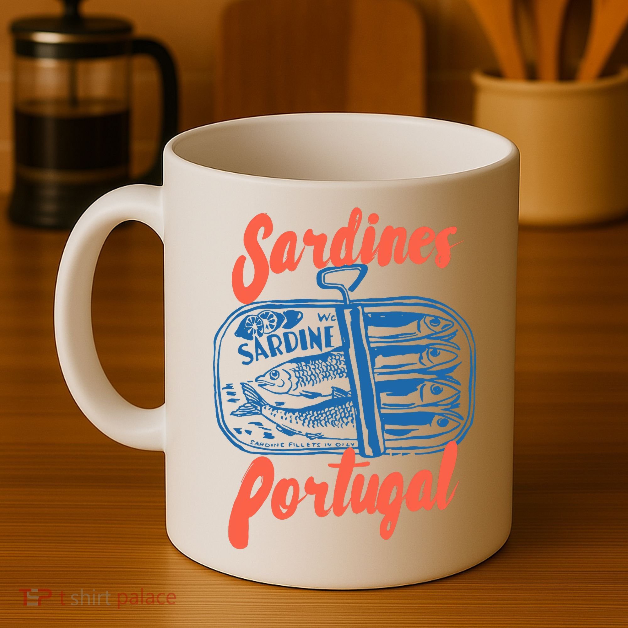 Sardines Tinned Fish Retro Graphic Coffee Mug
