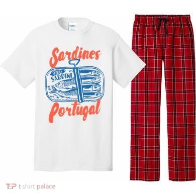 Sardines Tinned Fish Retro Graphic Pajama Set