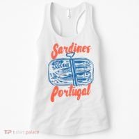 Sardines Tinned Fish Retro Graphic Women's Tank Top thumb 0