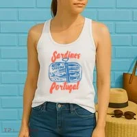 Sardines Tinned Fish Retro Graphic Women's Tank Top thumb 2