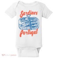 Sardines Tinned Fish Retro Graphic Baby Bodysuit thumb 0