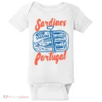 Sardines Tinned Fish Retro Graphic Baby Bodysuit thumb 0