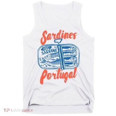 Sardines Tinned Fish Retro Graphic Tank Top