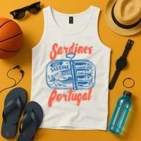 Sardines Tinned Fish Retro Graphic Tank Top thumb 4