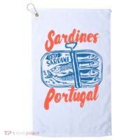 Sardines Tinned Fish Retro Graphic Golf Towel thumb 0