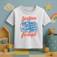 Sardines Tinned Fish Retro Graphic Toddler T-Shirt thumb 3