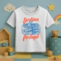 Sardines Tinned Fish Retro Graphic Toddler T-Shirt thumb 3