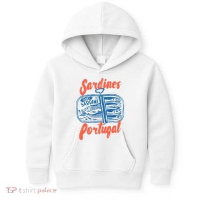 Sardines Tinned Fish Retro Graphic Kids Hoodie