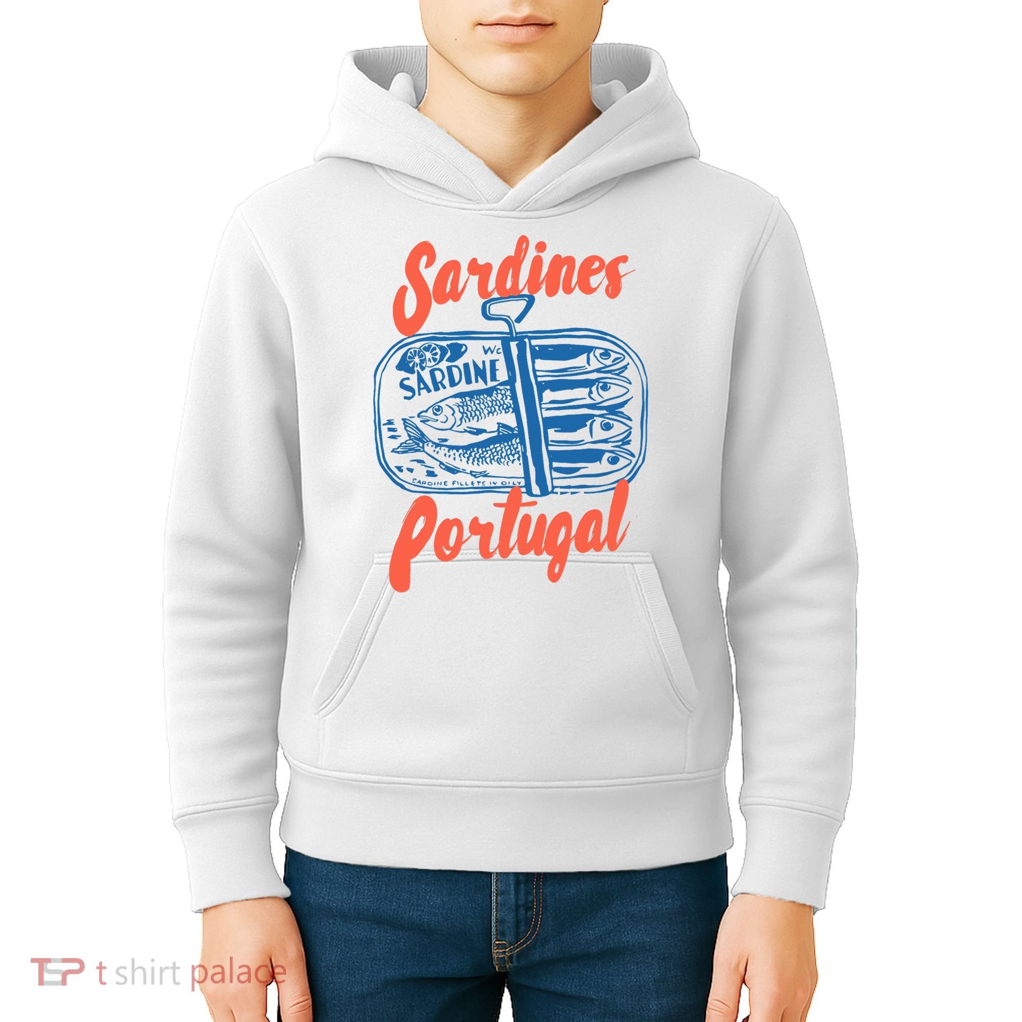 Sardines Tinned Fish Retro Graphic Kids Hoodie