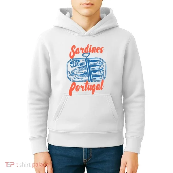 Sardines Tinned Fish Retro Graphic Kids Hoodie