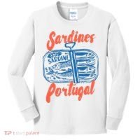 Sardines Tinned Fish Retro Graphic Kids Long Sleeve Shirt thumb 0