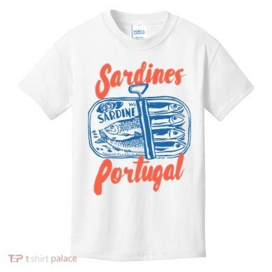 Sardines Tinned Fish Retro Graphic Kids T-Shirt