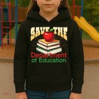 Save The Federal Education Department Teacher Parent Kids Hoodie thumb 3
