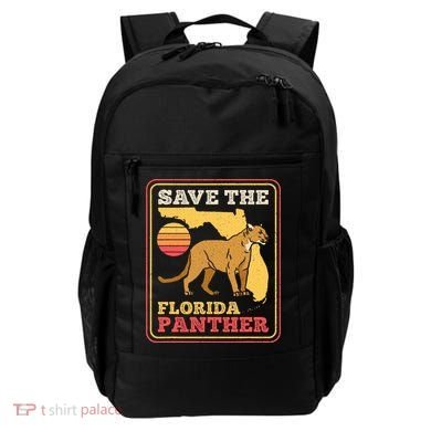 Save The Florida Panther Retro Wildlife Cougar Backpack