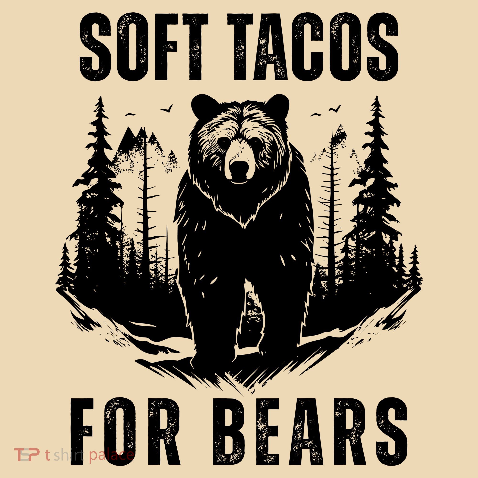 Soft Tacos For Bears Funny Camping Tote Bag