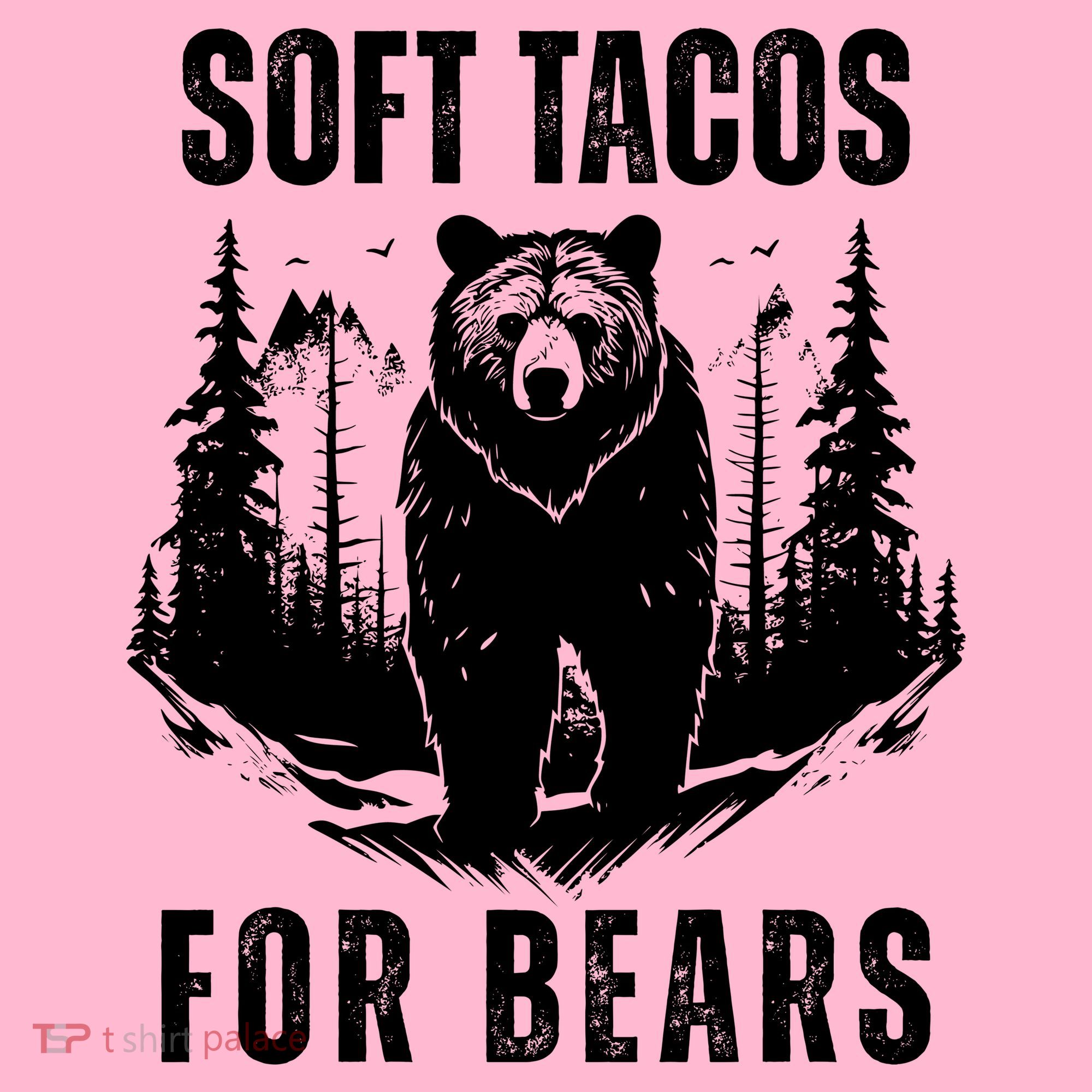 Soft Tacos For Bears Funny Camping Coaster
