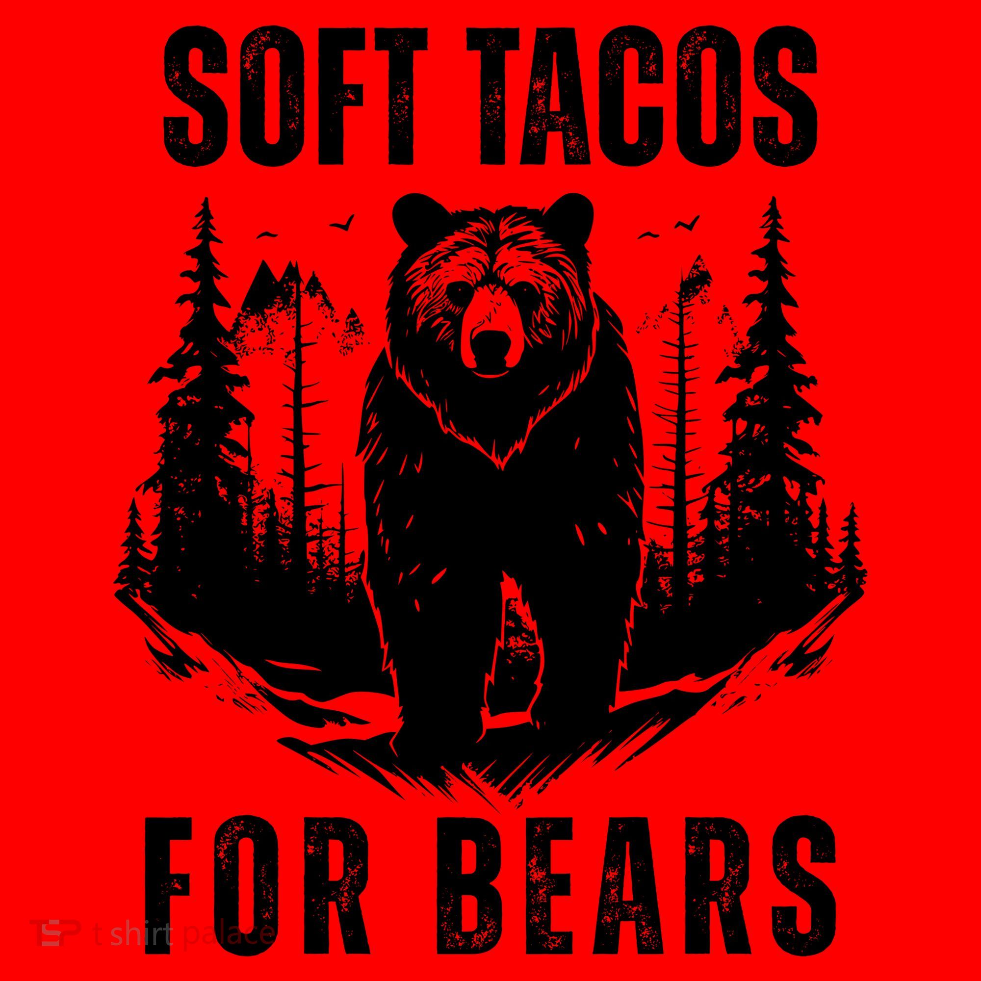 Soft Tacos For Bears Funny Camping Santa Hat