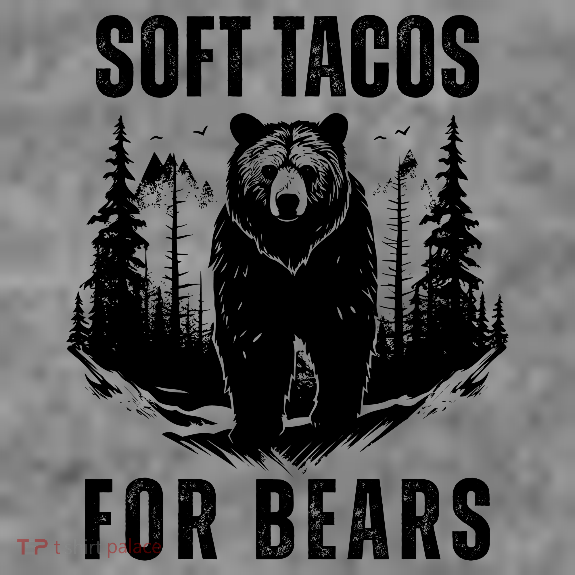 Soft Tacos For Bears Funny Camping Toddler Hoodie