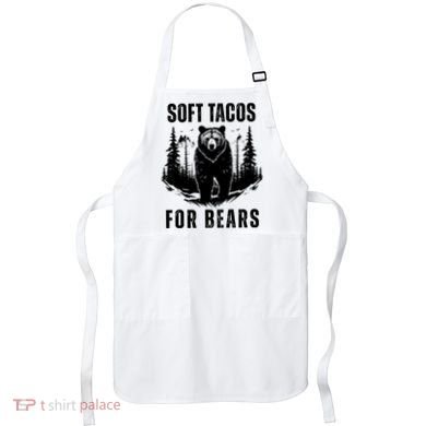 Soft Tacos For Bears Funny Camping Apron