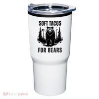 Soft Tacos For Bears Funny Camping Tumbler thumb 0