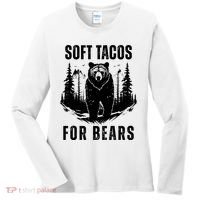 Soft Tacos For Bears Funny Camping Women's Long Sleeve Shirt thumb 0
