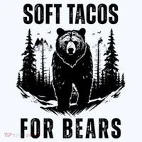 Soft Tacos For Bears Funny Camping Women's T-Shirt thumb 6
