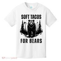 Soft Tacos For Bears Funny Camping Kids T-Shirt thumb 0