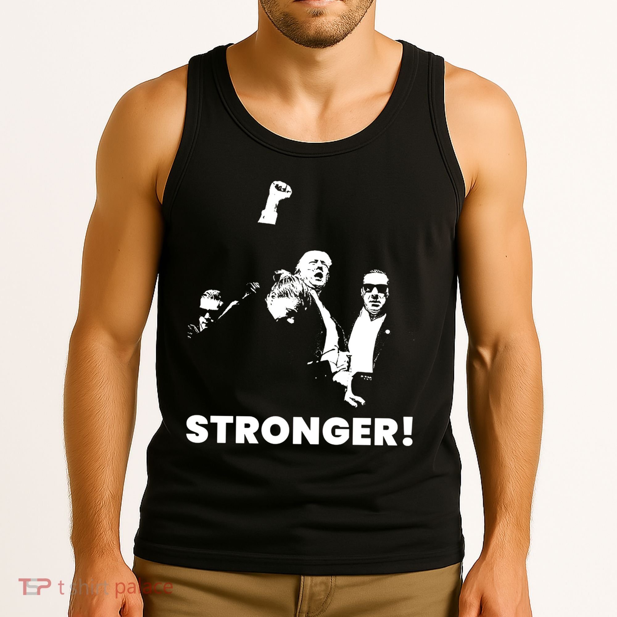 Stronger Trump Fight Support Tank Top