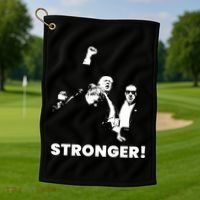 Stronger Trump Fight Support Golf Towel thumb 1