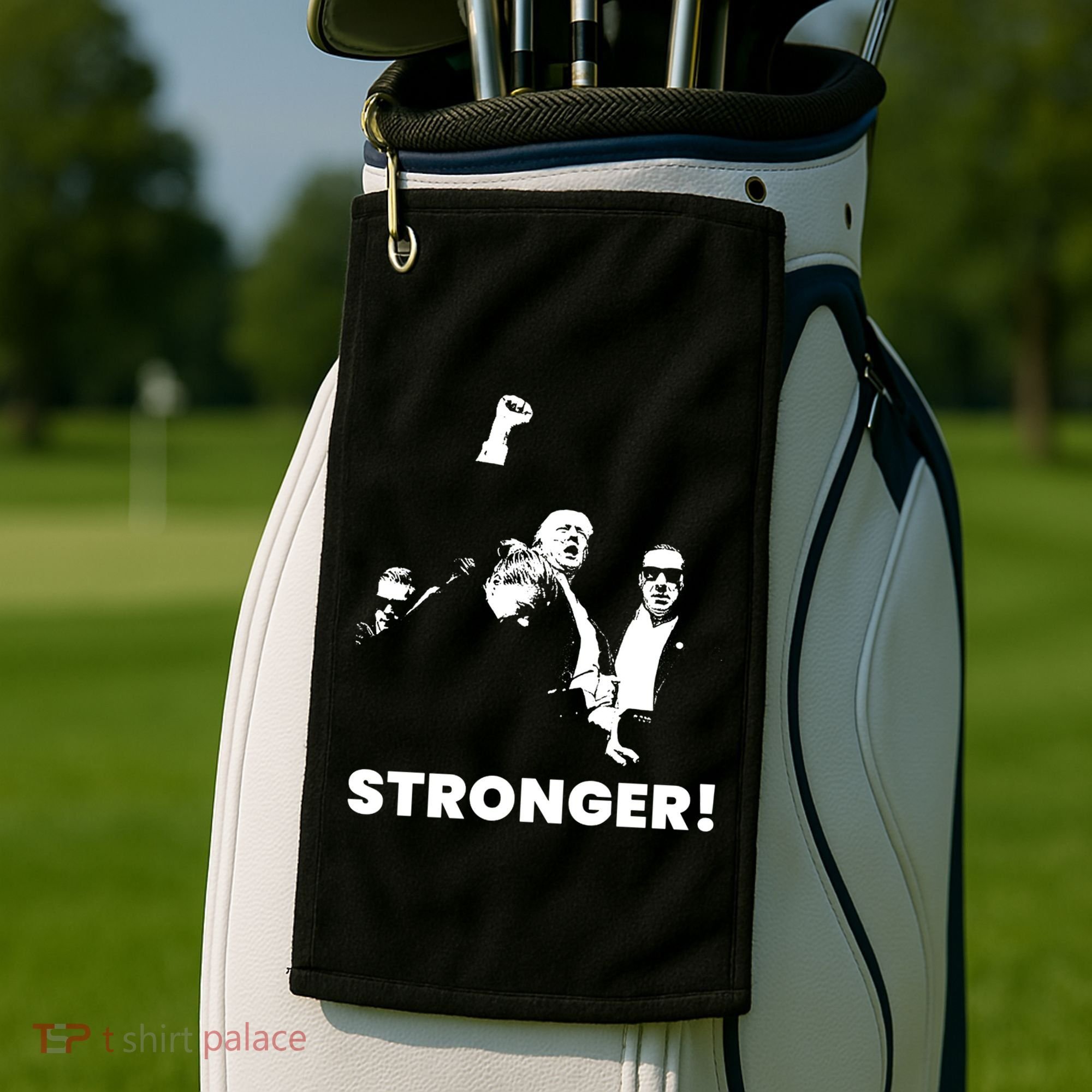 Stronger Trump Fight Support Golf Towel