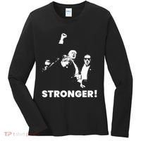 Stronger Trump Fight Support Women's Long Sleeve Shirt thumb 0