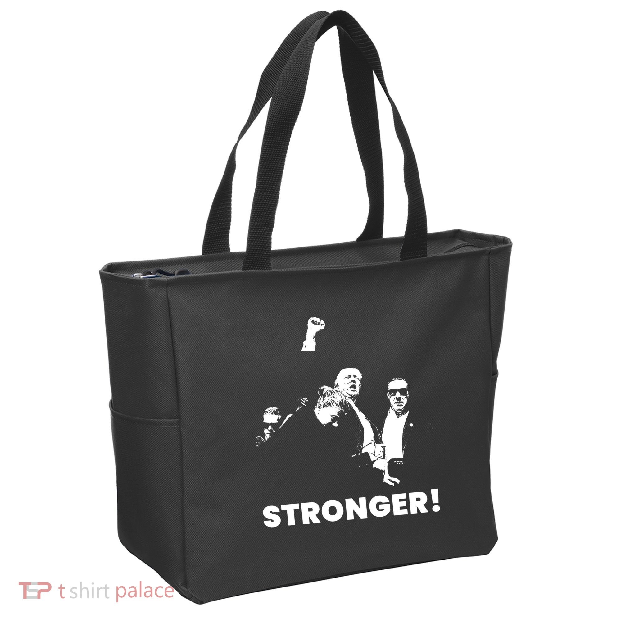 Stronger Trump Fight Support Tote Bag