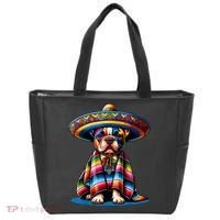 Sombrero Tacos Fiesta French Bulldog Lover Cinco De Mayo Tote Bag thumb 0