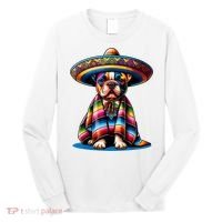 Sombrero Tacos Fiesta French Bulldog Lover Cinco De Mayo Long Sleeve Shirt thumb 0