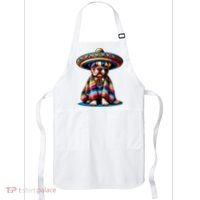 Sombrero Tacos Fiesta French Bulldog Lover Cinco De Mayo Apron thumb 0