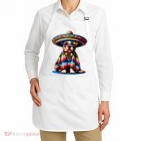 Sombrero Tacos Fiesta French Bulldog Lover Cinco De Mayo Apron thumb 2
