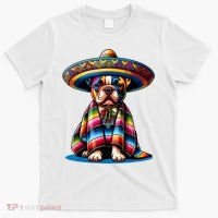 Sombrero Tacos Fiesta French Bulldog Lover Cinco De Mayo T-Shirt thumb 0