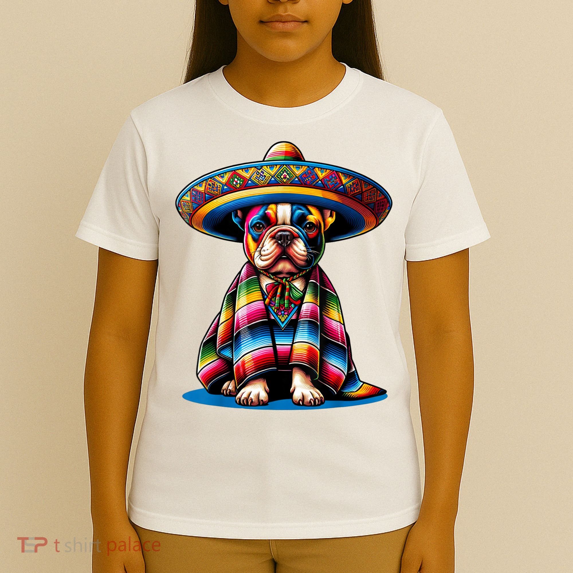 Sombrero Tacos Fiesta French Bulldog Lover Cinco De Mayo T-Shirt