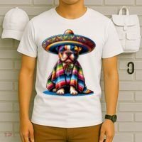 Sombrero Tacos Fiesta French Bulldog Lover Cinco De Mayo T-Shirt thumb 6