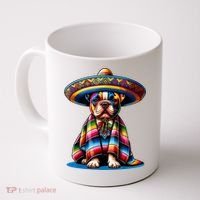 Sombrero Tacos Fiesta French Bulldog Lover Cinco De Mayo Coffee Mug thumb 0