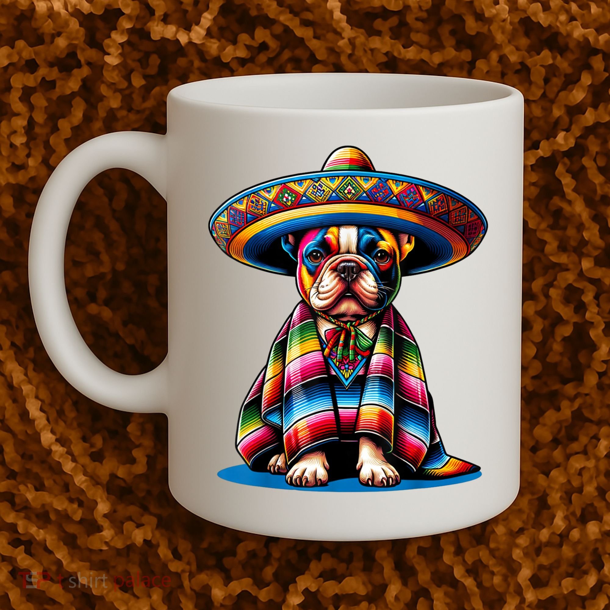 Sombrero Tacos Fiesta French Bulldog Lover Cinco De Mayo Coffee Mug
