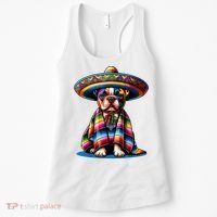 Sombrero Tacos Fiesta French Bulldog Lover Cinco De Mayo Women's Tank Top thumb 0