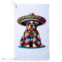 Sombrero Tacos Fiesta French Bulldog Lover Cinco De Mayo Golf Towel thumb 0